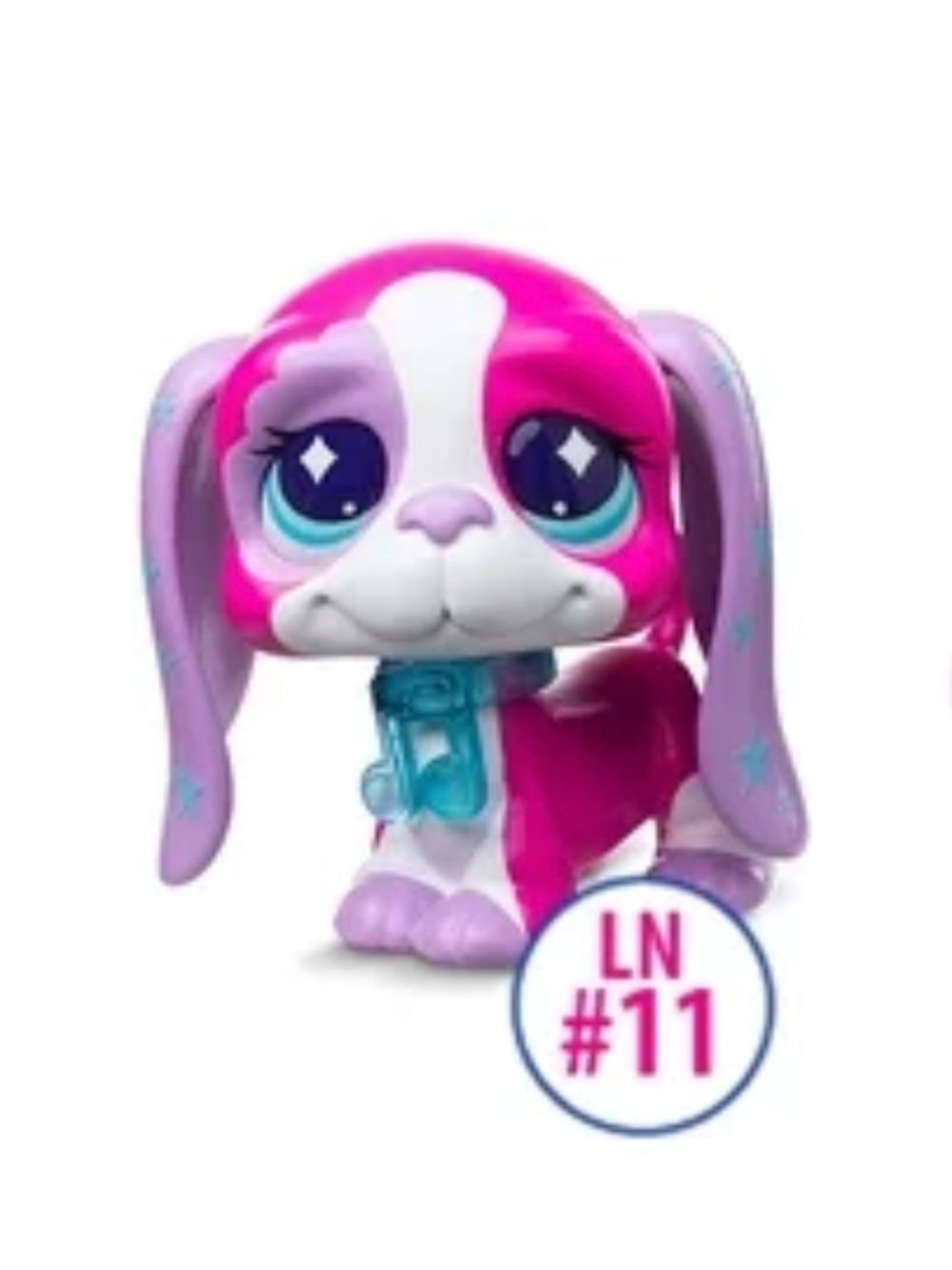 Littlest Pet Shop x Like Nastya Pet Surprise pink purple dog #11 basset hound